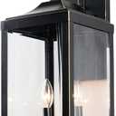 AA Warehousing 2 Light Outdoor Wall Lantern in Imperial,  Black