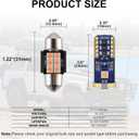 iBrightstar 31mm DE3175 DE3021 194 168 T10 LED Bulbs 3030 Chipset Error Free for Car Truck Interiors Dome Map Door Courtesy License Plate Lights pack of 10, Purple