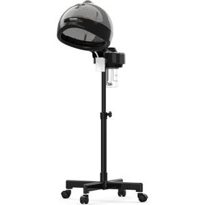 TASALON Standing Hair Steamer for Deep Conditioning - Hooded Steam Cap for Natural, Dyed Hair - Professional Steamer for Hydration, Dry Hair Treatment-Heated Micro Mist Steamer for Spa, Home Use 