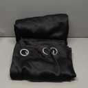 NICETOWN Cold Blocking 100% Blackout Curtains, Durable Black Lined Blackout Curtains for Bedroom, Energy Saving Long Curtains for Patio Sliding Glass Door, Black, 52 inches x 95 inches, 2 Panels