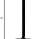 Pub Bar Table, 40-Inch Height Modern Cocktail Table with Metal Base & MDF Round Top, 24-Inch Top, Bistro High Table for Living Room Dining Room Restaurant Bar (2 PCS)