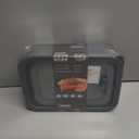 3Pcs Long-Lasting Stainless Steel Food Storage Containers with Glass Lids, 78 fl oz / 44 fl oz / 22 fl oz, Proven Airtight Leak Proof Versatile Meal Prep Bento Box for Picnics