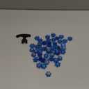 51Pcs Golf Spikes Set 50 Golf Shoe Spikes Replacements with 1 Black Cleats Spanner Metal Thread Screw 6 mm Dia Shoe Cleats Suitable for Use on Lawns or Golf Courses (Blue)