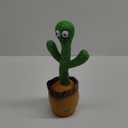 Pbooo Dancing Talking Cactus Mimicking Toy,Talking Repeat Singing Sunny Cactus Toy 120 Pcs Songs for Baby 15S Record Your Sound Sing+Dancing+Recording+LED