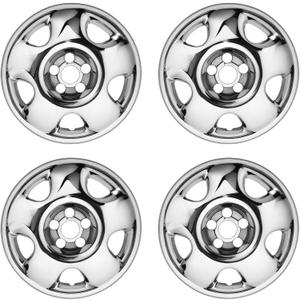 Wheel Skins Compatible with Honda CRV 2007-2011 ;17 inch Wheel Covers; Set of 4 Packs (Chrome)