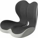 Memory Foam Office Chair Cushion for Sciatica Pain Relief  Ergonomic Seat Cushions for Office Chairs, Desk Chair Cushion & Lumbar Support for Car, Airplane Seat Cushion for Back Pain