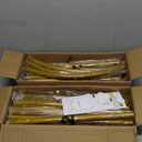 Metal Arch Backdrop Stand, 7.2FT+6FT Wedding Arch Frame, Gold Wedding Arch Backdrop Stand Set of 2, Balloon Arch Backdrop for Wedding Birthday Party Baby Shower Graduation Ceremony Decor