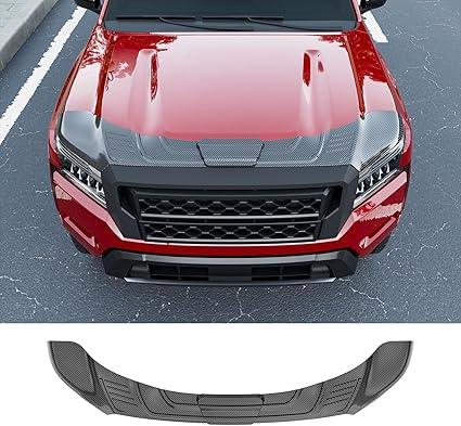 powoq Hood Deflector Compatible with 2022-2025 Nissan Frontier Deflector ABS Glossy Carbon Shield Hood Protector Replacement for 2022 2023 2024 2025 Nissan Frontier Accessories 3 sustainability features