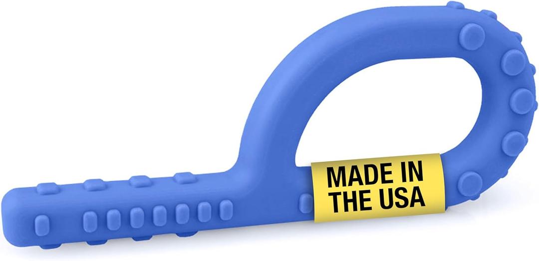 ARK Textured Grabber XXT Super Tough Sensory P Chew for Kids and Adults - Oral Motor Chewy Tool for Sensory Processing, Biting Chewing Therapy, Autism, Special Needs, or Any Need to Chew - Royal Blue