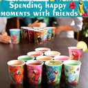Yungyan 100 Pieces 9 oz Luau Paper Cups Disposable Hawaiian Tiki Paper Cups Tropical Aloha Luau Summer Party Decorations for Summer Tiki Beach Swimming Pool Party Supplies (Tropical Bird)