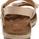 YOKI Women's Comfort Flat Sandal (10, Beige)