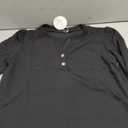 Anrabess Mens Henley Shirts Cotton Long Sleeve Shirts 3 Button Tops Fashion Casual Basic Tee, XL