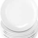 8 Pieces Ceramic Dessert Plates,6 inch White Appetizer Plates,Round Dessert Salad Plate,Porcelain Dinner Plate,Ceramic Serving Dishes for Appetizers Salad Cake, Microwave & Dishwasher Safe