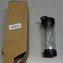 Primula Press and Go Iced Tea Maker, Travel Tumbler, Infuser Bottle, Leak-proof Flip-top Lid with Carry Loop, Dishwasher Safe, Made without BPA, 16-Ounce, Black, 1 Count (Pack of 1)