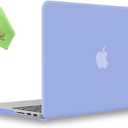 UESWILL Smooth Matte Hard Case Cover Compatible with MacBook Pro (Retina, 15-inch, Mid 2012 to Mid 2015), Model A1398, NO CD ROM, NO Touch Bar, Serenity Blue