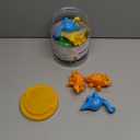 Montessori Learning Toys for Toddlers 1-3, Matching Letters Fine Motor Toy, Double-Sided 26 PCS ABC Dinosaur Alphabet Games for Kids Ages 3-5, Alphabet Learning Dinosaur Set for Kindergarten