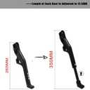 JFG RACING Kickstand for Edirt Bike,CNC Foot Pegs Kick Stand for Electric Dirt Bike Surron Light Bee X and S/E Ride Pro S SS SR/Talaria Sting/X160/X260-Black