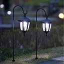 BESPORTBLE Shepherd Hook: 2Pcs Iron Hook Courtyard Lawn for Garden Hanging Lanterns, Plant Stand Hanger Baskets, Plants, Street Lights Hanging Rack Iron Shepherd