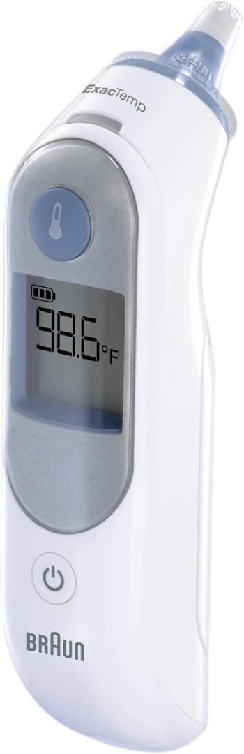 Braun ThermoScan 5 Ear Thermometer - ExacTemp Stability Indicator for Professional Accuracy, Digital Display, Baby and Infant Friendly, No. 1 Brand Recommended by Pediatricians, FSA and HSA Eligible
