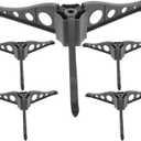 FOMIYES Christmas Tree Stand, 6Pcs Plastic Artificial Christmas Tree Stand Christmas Tree Holders Stands for Xmas Tree, Black Replacement Xmas Tree Stand Base for Artificial Trees