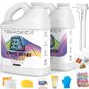 Epoxy Resin 1Gallon Kit,Crystal Clear,Self Leveling,Bubble-Free,Anti-Yellowing Easy Mix 1:1,Suitable for Art Casting,Wood & Molds,Jewelry Projects,DIY Gifts