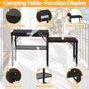 Outdoor Grill Cart,Outdoor Garden Patio BBQ Kitchen Food Prep Table Cart, 61”L*20.5”W *31”H