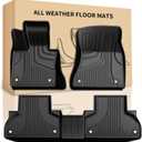 Original 2014-2018 X5 Floor Mats for BMW X5 (F15) All Models - Custom Fit 1st and 2nd Row Floor Mats - All Weather Heavy Duty Non Slip TPE Floor Liners for BMW X5 Accessories 2014-2018