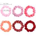 Small Funtopia Velvet Scrunchies, 24 Pcs Colorful Hair Ties for Thick and Thin Hair, Soft Mini Elastic Ponytail Holders and Rubber Bands Hair Accessories for Women and Girls