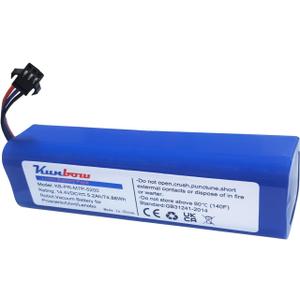 Replacement Battery for Proscenic M7 Pro, LDS M7 Pro,M8 Pro,M7 Max,U6,for Xiaomi Viomi S9,for Viomi D800, UONI V980 Max, V980 Plus Robot Vacuum.(14.4V/74.88Wh)