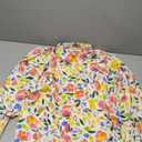 Women 2025 Loose V-Neck Shirts Paisley Print Lantern Sleeve Blouse Boho Tops L