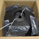 Landscape Edging - Garden Edging Border 120FT 2IN Tall with 160 Stakes, No Dig Lawn Edging for Landscaping for Garden Bed, Yard, Thickened Top Edge (0.15) Flower Bed Border Edging for Outdoor (BLACK)