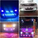 Eagle Eye LED 18mm 12V 9W High Power Car Motorcycle Daytime Running DRL Bumper Fog Light Backup Light Clearance Marker Lights Waterproof-10pcs,Amber