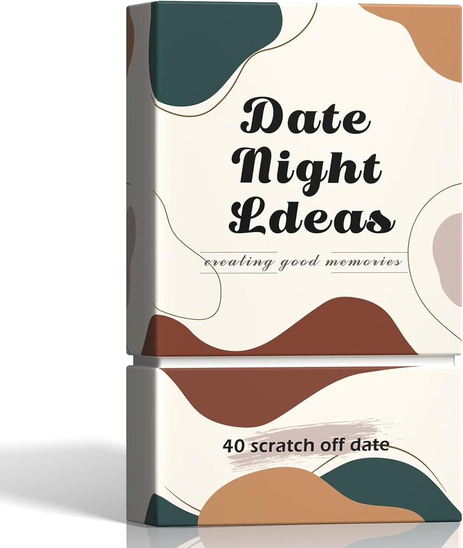40 Scratch Off Date Night Ideas Cards, Romantic & Adventurous Engagement Couples Games Gifts, Anniversary Newlywed Wedding & Valentines Day Gifts for Him, Her, Boyfriend, Girlfriend, Husband or Wife
