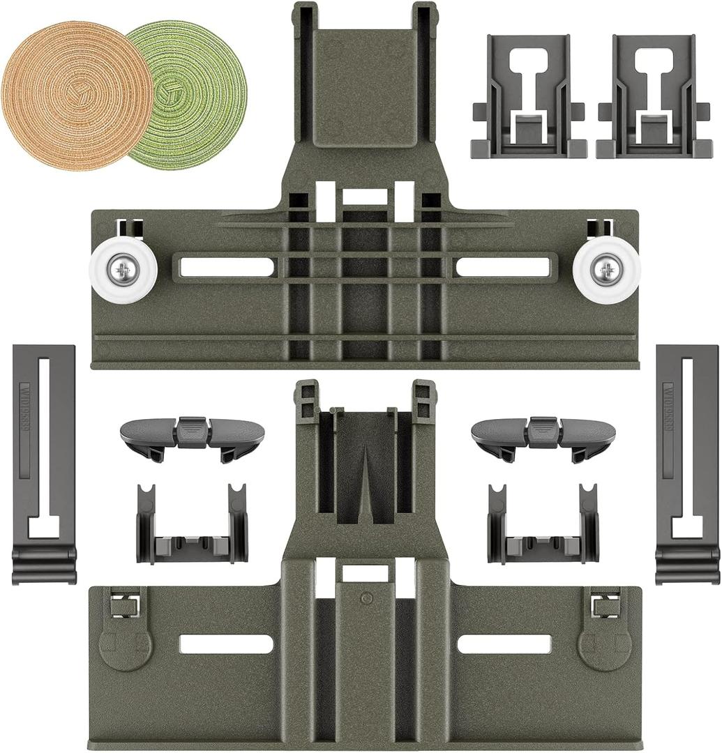 UPGRADED W10350375 Dishwasher Top Rack Adjuster Parts Replacement for Whirlpool Dishwasher Parts WDT730PAHZ0 WDT750SAHZ0 WDTA50SAHZ0 WDT970SAHZ0 Upper Rack Parts,Fits Kenmore Dishwasher Top Rack Parts