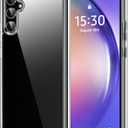 HOOMIL Case for Samsung Galaxy A54, Non-Yellowing, Drop Protection, Anti-Scratch Transparent Hard Back Phone Cover - Crystal Clear