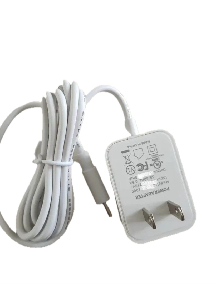 Adapter Power Cord Replacement for Hatch Baby Rest Sound Machine Night Light, Barrel Style 5V 1A White AC Supply Adapter Cable 5ft