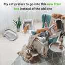 S6 Self Cleaning Litter Box, Upgraded Automatic Cat Litter Box Self Cleaning That Can Use Clumping Cat Litter, Open Design with Cats Taking to It Immediately, Anti Pinch and Odorless(Light Gray)