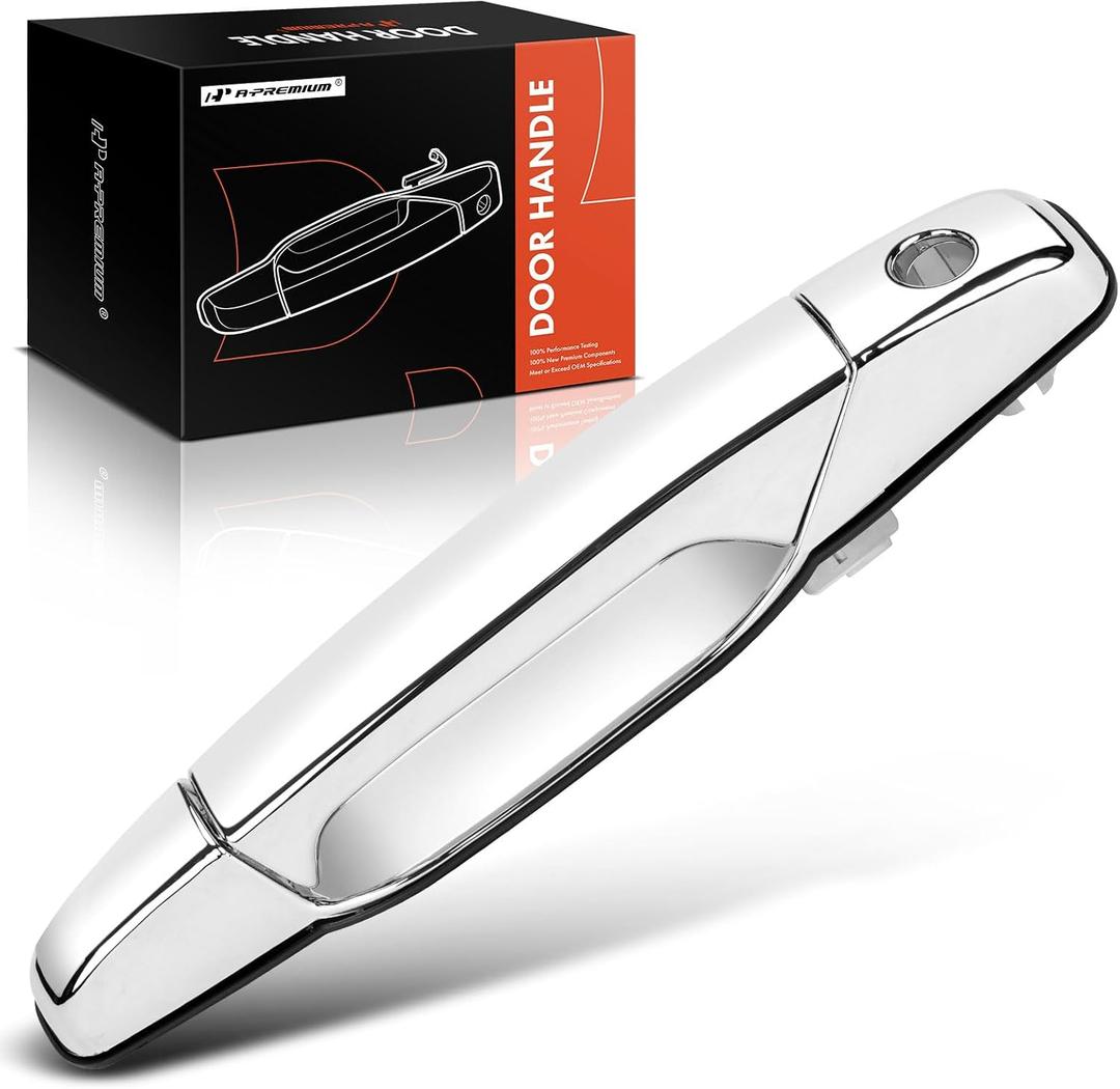 A-Premium - Front Left Driver Side Exterior Door Handle - Compatible with Chevy, GMC & Cadillac Models - 2007-2014 - Silverado, Sierra, Tahoe, Suburban, Avalanche, Yukon - Replace# 20828258, 22738721