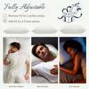 Bed Pillows Cross Cut Memory Foam for Sleeping,King Size Bedding Pillow(White), Washable Supportive Pillow for Sleeping, Adjustable Density for Back, Stomach and Side Sleeper