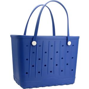 Large Rubber Beach Bag Travel Totes Mens Womens Waterproof Rubber Beach Tote for Work, Picnics, Shopping, Outdoor