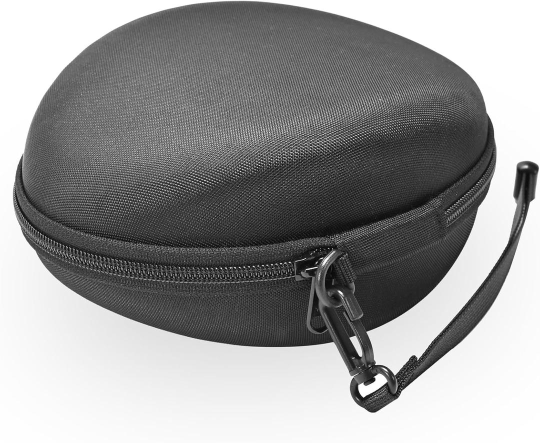 Hard Travel Carrying Case Compatible with Skullcandy Crusher Over-Ear Headphones. (Case Only, Not Include The Device)-Black(Gray Lining)