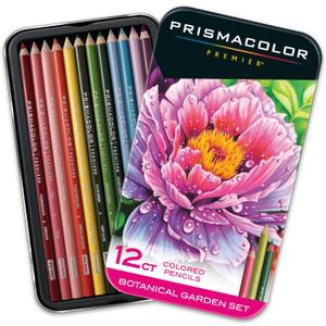 Prismacolor Premier Colored Pencils Soft Core Botanical Garden Set Adult Coloring 12 Count