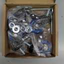 Stem Caster Wheels 2 inch Heavy Duty, Swivel Threaded Stem Mount Casters Set of 4 with American Size UNC 1/2"-13 x 1