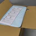 Amazon Basics Dog and Puppy Pee Pads, 5-Layer Leak-Proof Super Absorbent, Quick-Dry Surface, Potty Training, Regular (22x22"), 100 Count, Blue & White