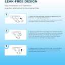 Crystala Filters Water Filter Compatible with XWFE (Built-in CHIP), Replacement for GE XWFE, XWF Refrigerator Water Filter Pack of 3