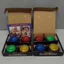 8-Pack Buzzers for Trivia Games, Kids Toys Board Games with Lights and Sound for Classroom, Family Games, Parties, Competition, Game Show and More (Glow, Pack, 8)