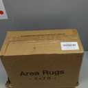 Valenrug Washable Rugs 5x7 - Stain Resistant 5x7 Area Rugs for Living Room, Non Slip Backing Gradient Printed Rugs for Bedroom, Foldable Machine Washable Area Rug (5'x7', Brown)