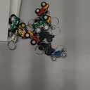 Sasylvia 36 Pcs Monster Truck Party Favors Monster Truck Keychains Birthday Party Decorations Goodies Bags Stuffer Gift for Women Men Charm Accessories, 9 Styles