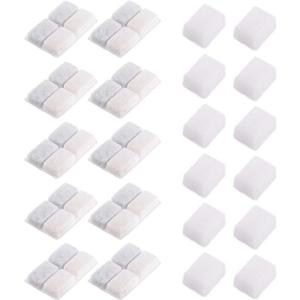 Carbon Replacement Filters for Cat and Dog Fountain, Premium Pet Water Fountain Dispenser Filters (10 Packs for Pure White)