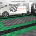 VEVOR Interlocking Drainage Mat, 12 x 12 Modular Interlocking Cushion, 24 Pcs Splicing Drainage Mats, Non-Slip PP Drainage Floor Tile and Shower Mat, for Garage, Garden, Kitchen & Outdoor, Gray